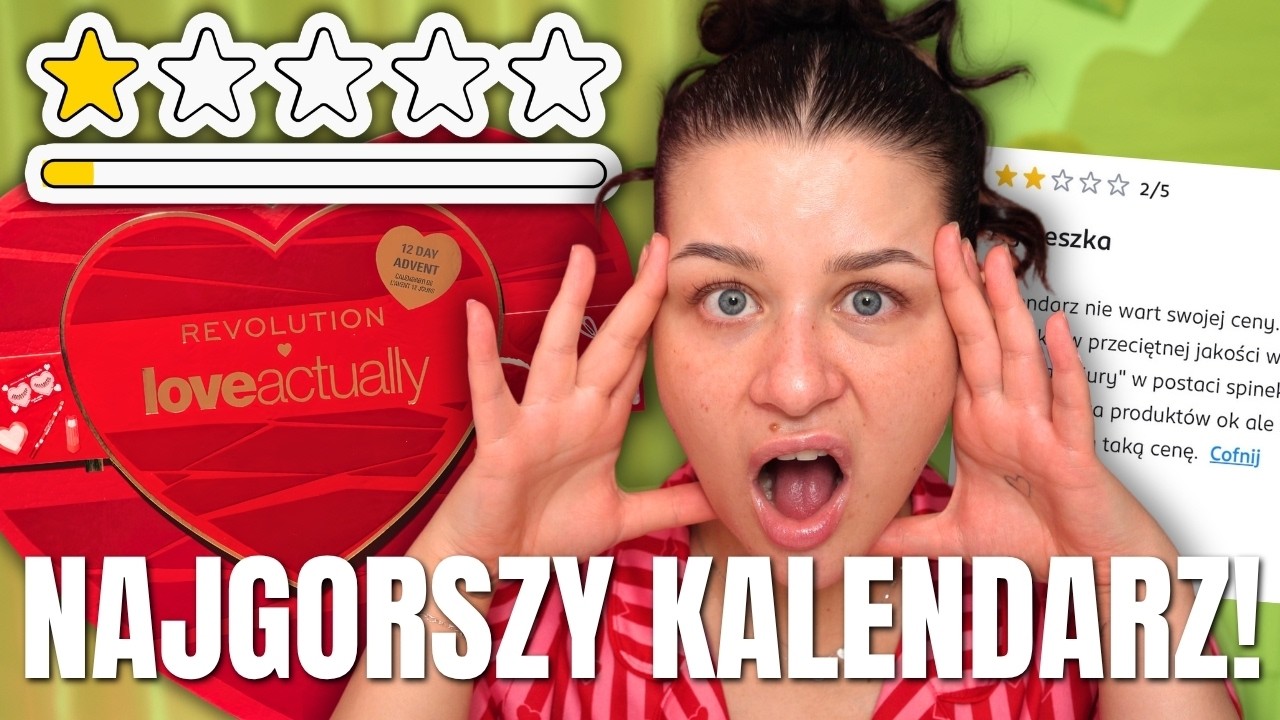 Otwieram kalendarz adwentowy z Revolution za 250 zł! NAJGORSZY kalendarz z Rossmanna! Dusia
