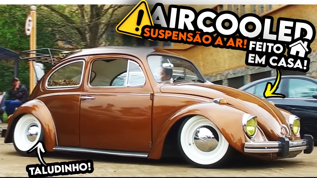 FEITO EM CASA! QUE COISINHA! VW Fusca 1974 Aircooled Suspensão a ar