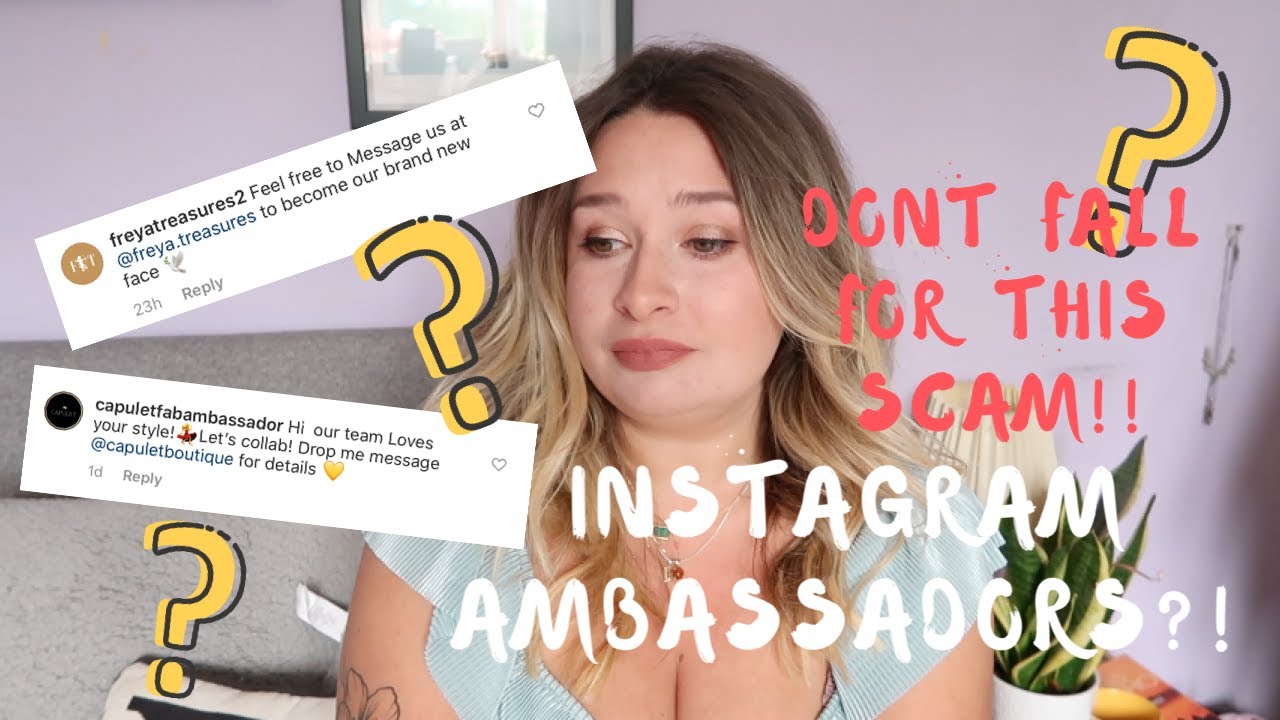 AVOID THIS SCAM!!! I replied to Instagram Brand Ambassador Scam Comments so you don't have too...
