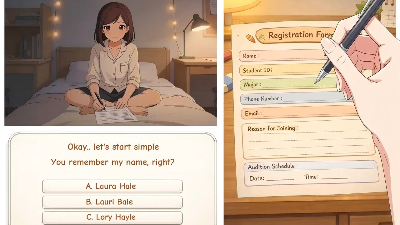She Had to Choose Her Path - Interactive College Anime | Laura’s College Life Ep 2