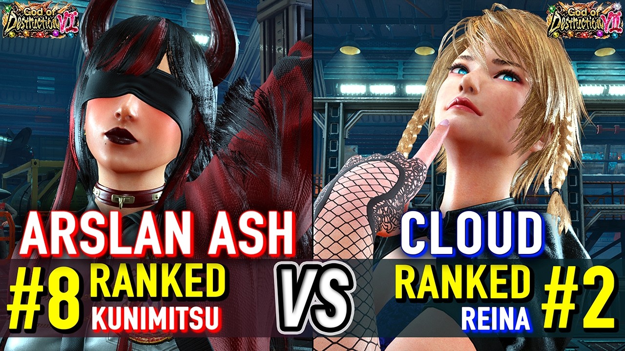 T8 🔥 ARSLAN ASH (#8 Ranked Kunimitsu) vs CLOUD (#2 Ranked Reina) 🔥 Tekken 8 High Level Gameplay