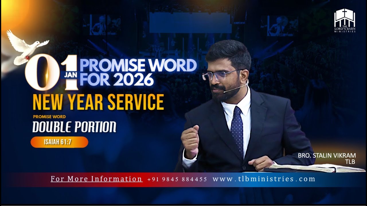 1st of January 2026| Isa 61:7 |Bro:Stalin Vikram