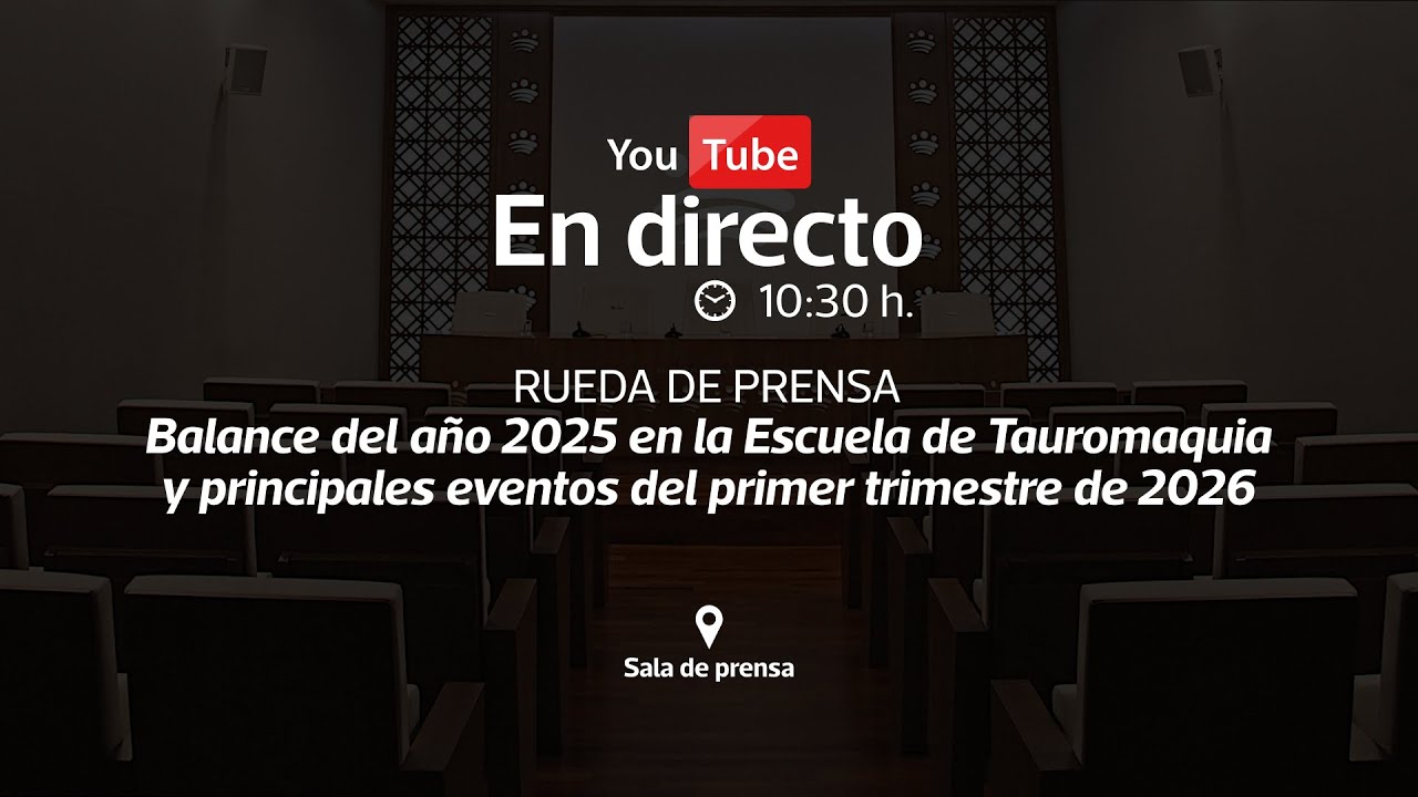 RUEDA DE PRENSA | Balance 2025 en la Escuela de Tauromaquia y eventos del primer trimestre de 2026