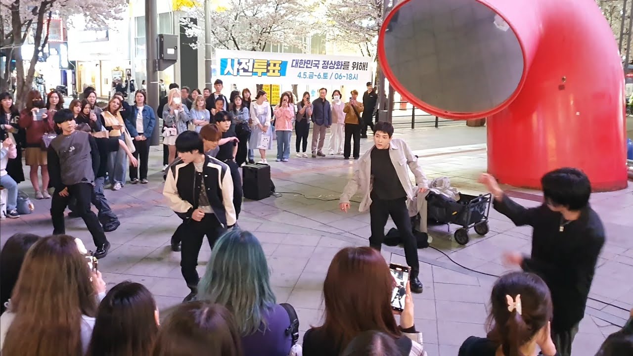 [STREET ARTIST] ANTARES. INTERACTIVE SINCHON BUSKING. 240408.
