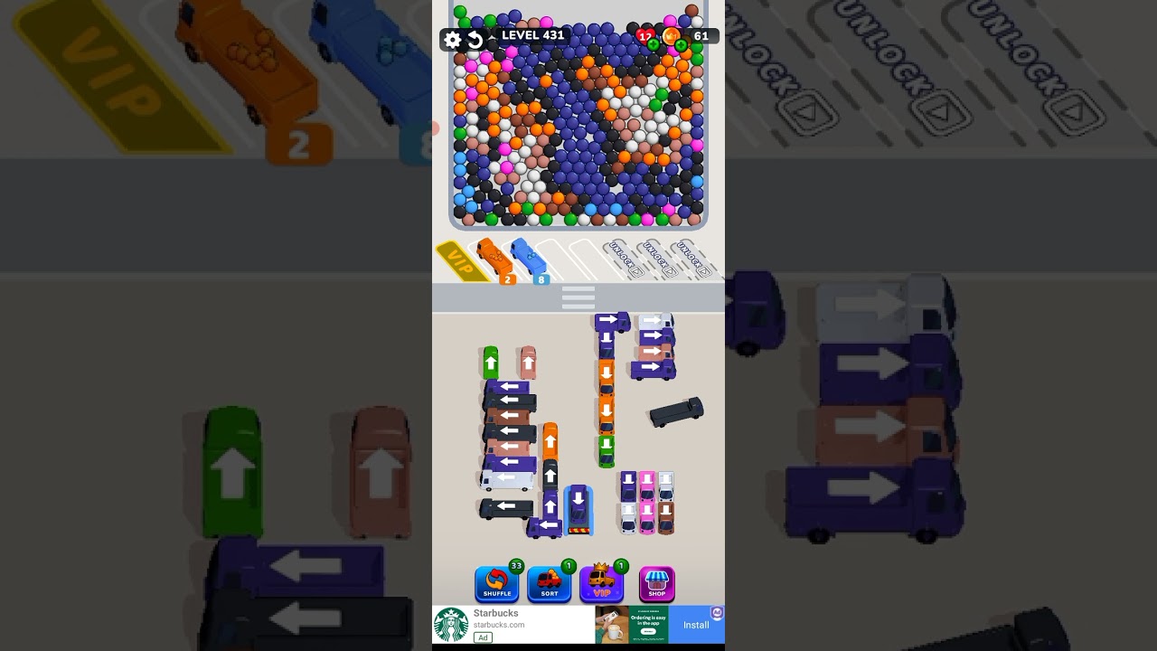 Bubble Bus 🚌: Parking Jam Puzzle Game level 431