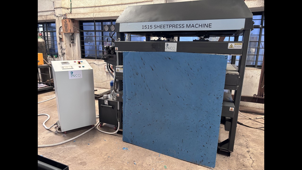 RECO 1515 Sheetpress – Plastic Waste to Sheet in 1 Hour | Full Demo + Auto Loading