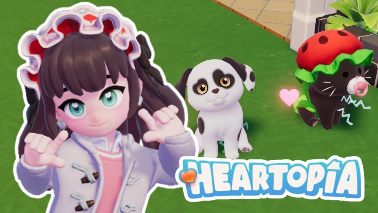 HEARTOPIA 🩷 - CACHORRINHO E GATINHO!!! (onde está Amora?)