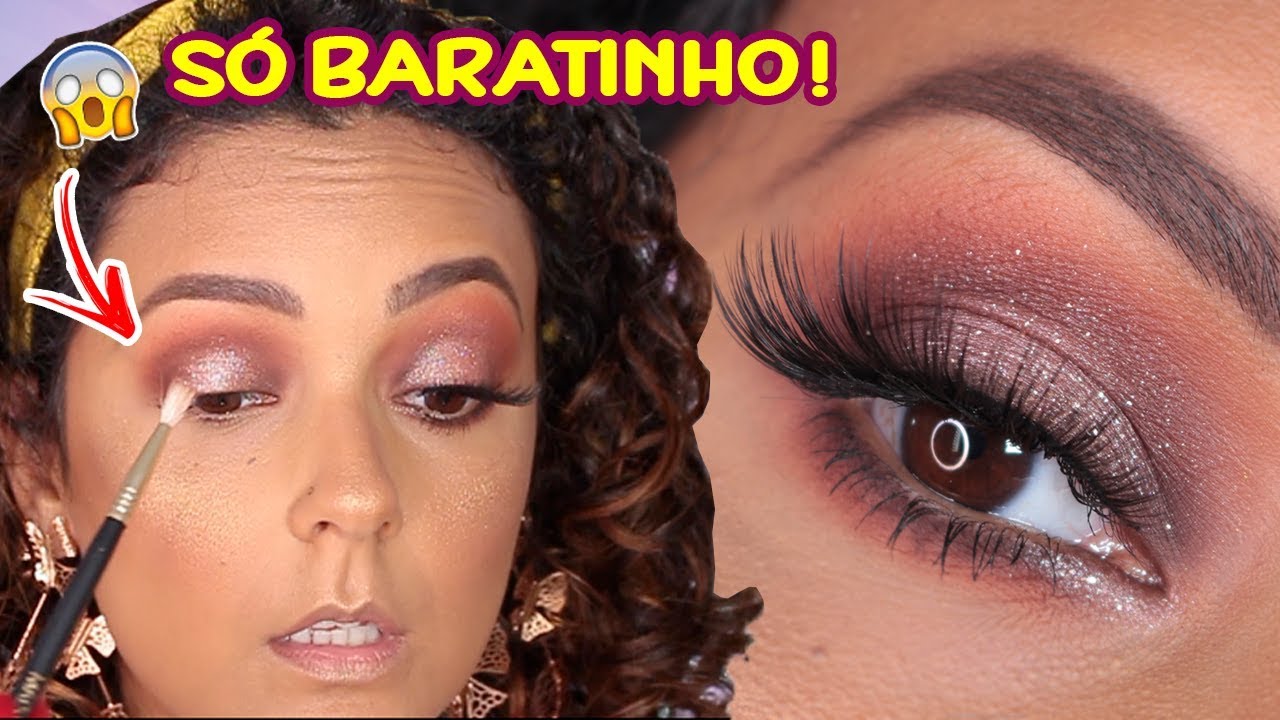 MAQUIAGEM PARA FESTAS COM PRODUTOS BARATINHOS