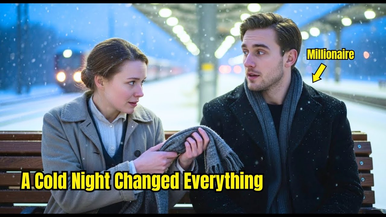 Poor Girl Sat Beside the Wrong Stranger at a Snowy Train Station—Never Knowing He Was a Millionaire