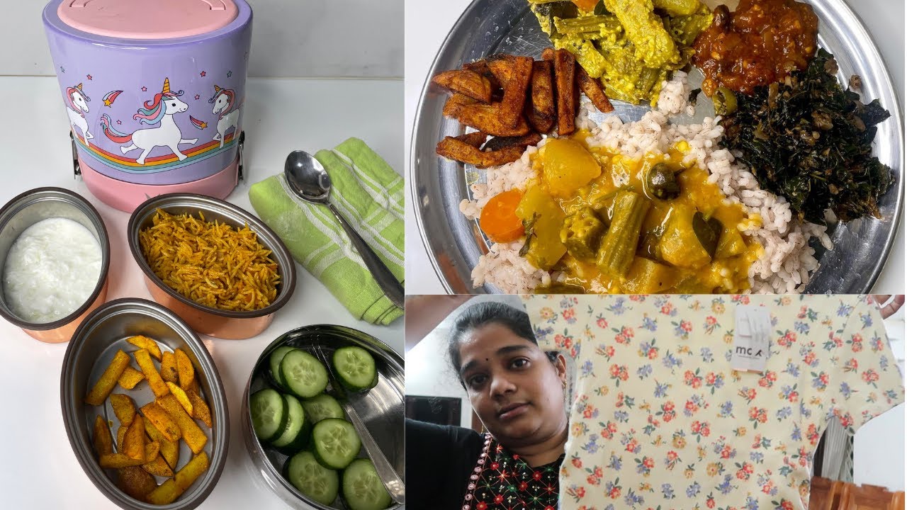 Prepared a Veg Lunch Feast for family - Shopping for Maha School Clothes