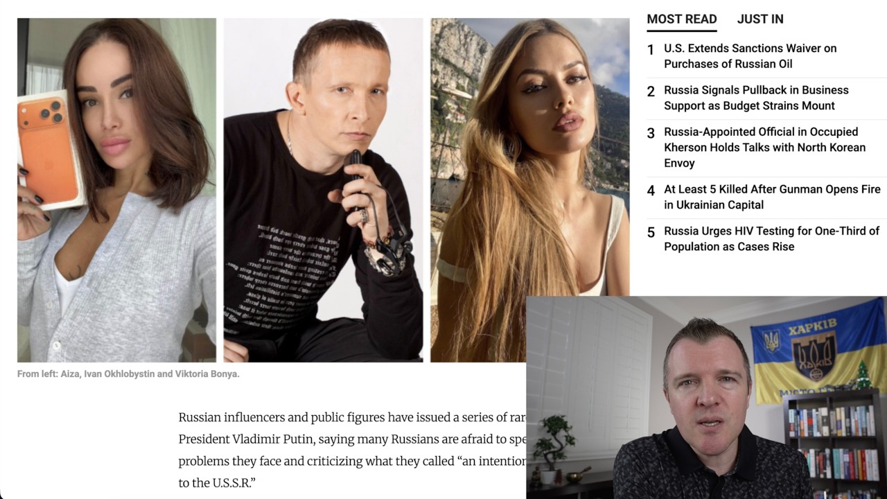 Russian Influencers are Speaking Out Against Putin's Russia