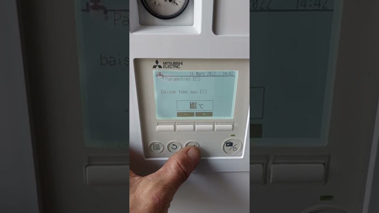 Modification Paramètres ECS Mitsubishi Ecodan
