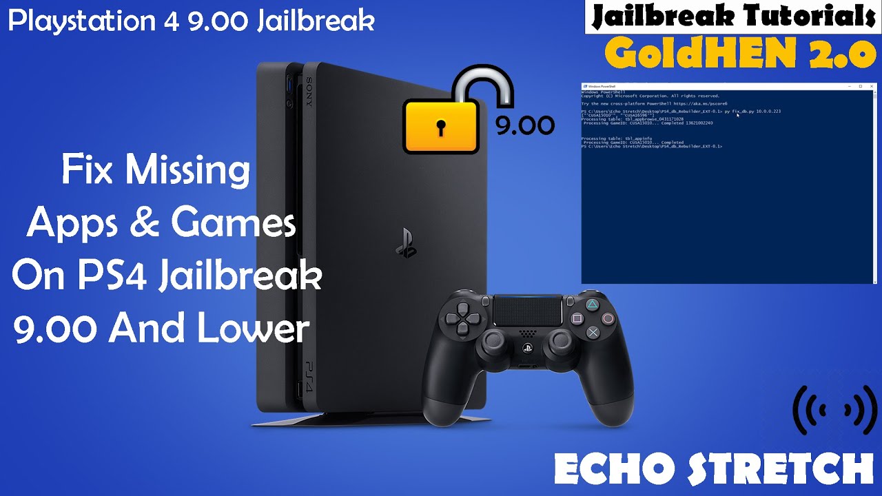 Исправление отсутствующих приложений и игр на PS4 с джейлбрейком 9.00 и ниже
