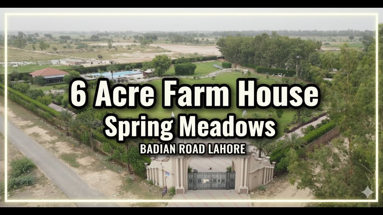 Bukhari Farm House Tour | Rasheed Builders Lahore| 6 Acre Farm House | SpringMeadowsBadianRoadLahore