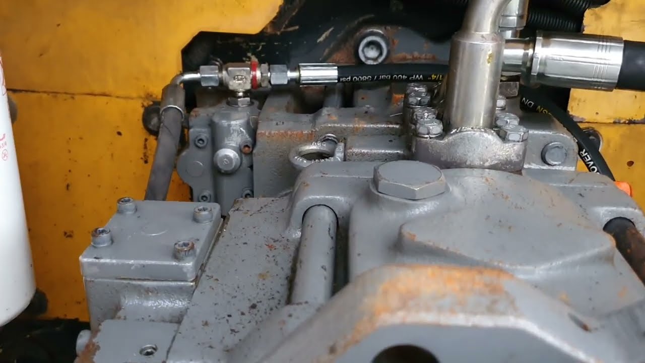 avería en las bombas hidraulicas Kawasaki retroexcavadoras Volvo 240 cnl