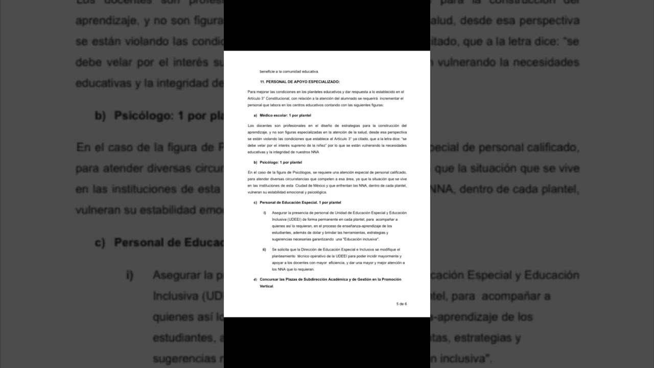 pliego petitorio ingresado para su difusi&oacute;n entre el magisterio
