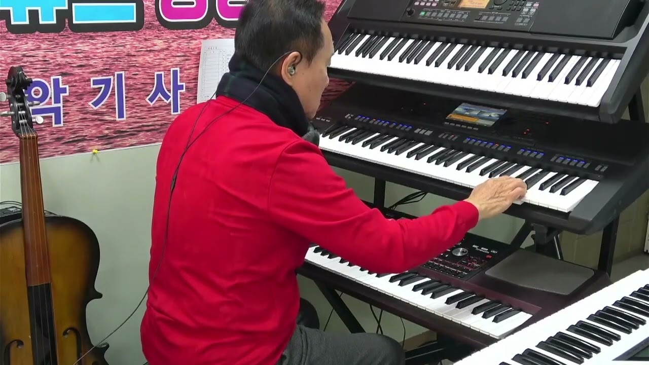 🎸🌈고래사냥~왜불러~영일만친구[메들리]{전자올겐연주곡}Aminorkey🎵[Disco]{울산굿모닝기타드럼올겐학원장}》《최명철》