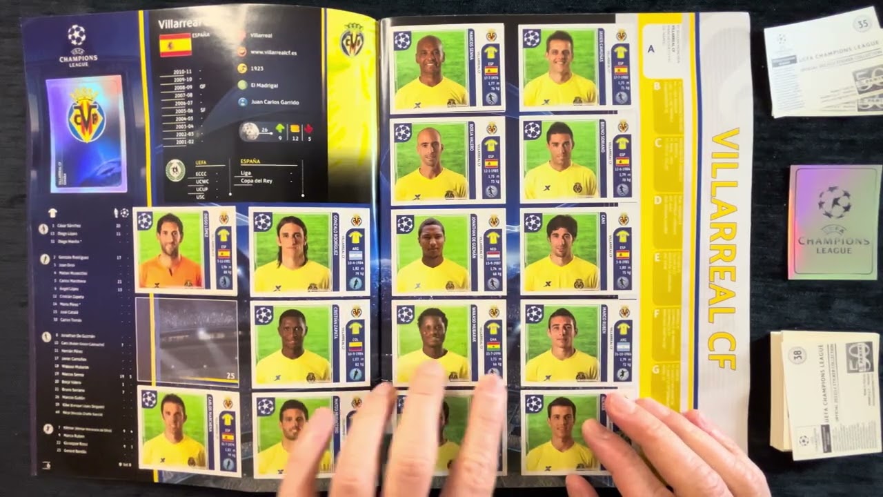 Panini UEFA Champions League 2011-12 sticker album series Part 16