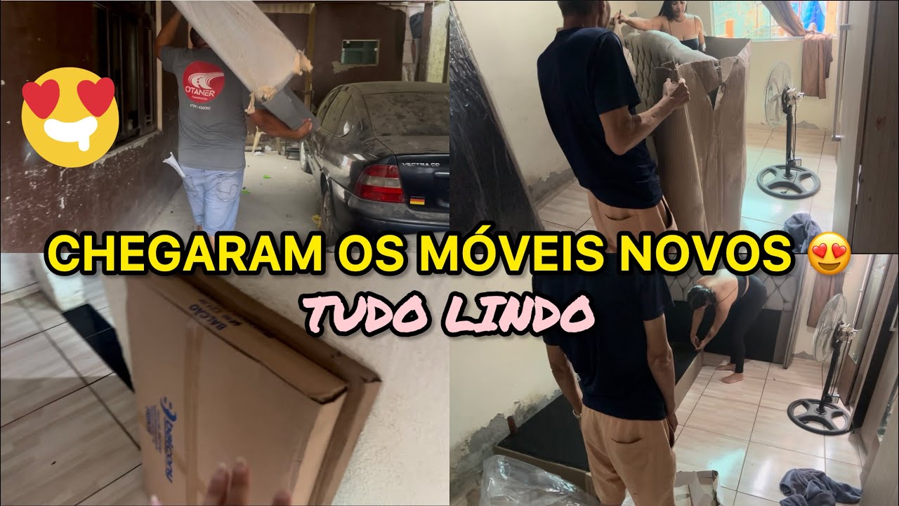 Chegou os móveis novos😍tudo lindo 🥰/montei a cama com meu sogro/#recomeço 