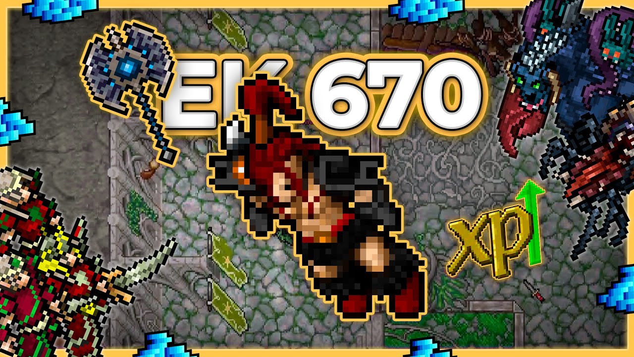 EK 670 Hunt Solo Summer Courts (No Charms) 5.3kk/h Raw + 900k Profit - Tibia Hunt [15.12]