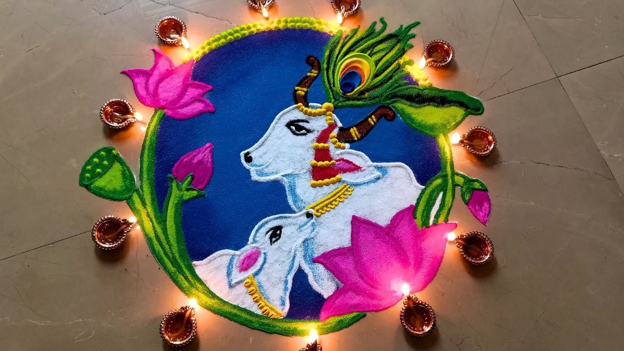 vasubaras rangoli , Diwali rangoli#17