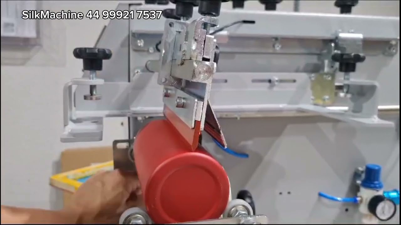[DO INICIO AO FIM] Fazendo impressão em garrafa de alumínio na K3-350 SilkMachine.