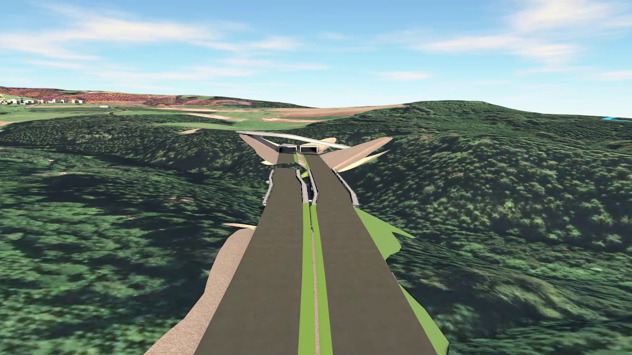 A 98, Abschnitt 8/9: Visualisierung Bergvariante
