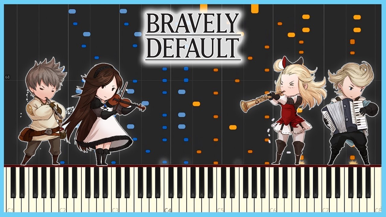 Bravely Default: That Person’s Name Is... | PIANO DUET [Synthesia]