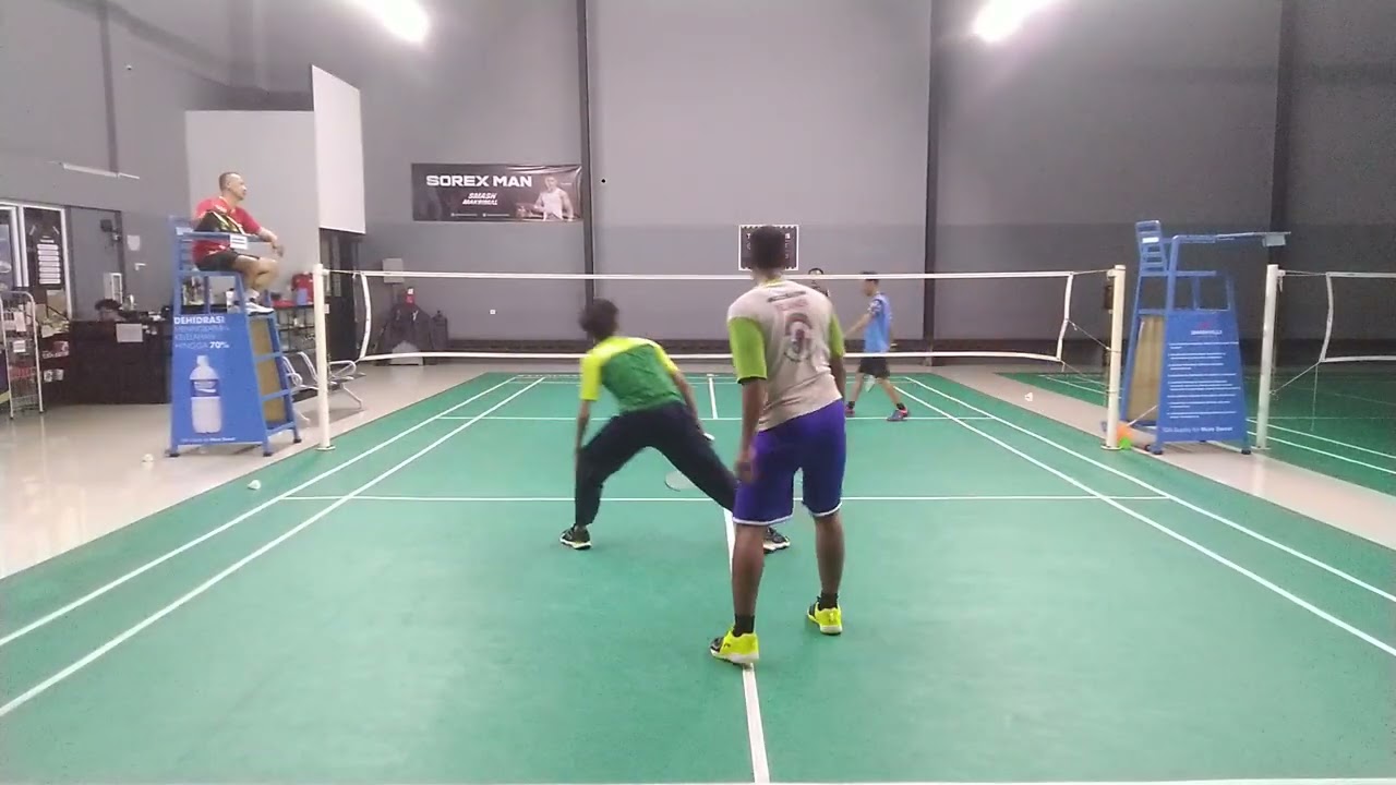 PB. FERNANDO | Mix Grade (Dimas & Dipta Vs Taim & Menik) Jangan Meremehkan - Latihan Badminton Rutin