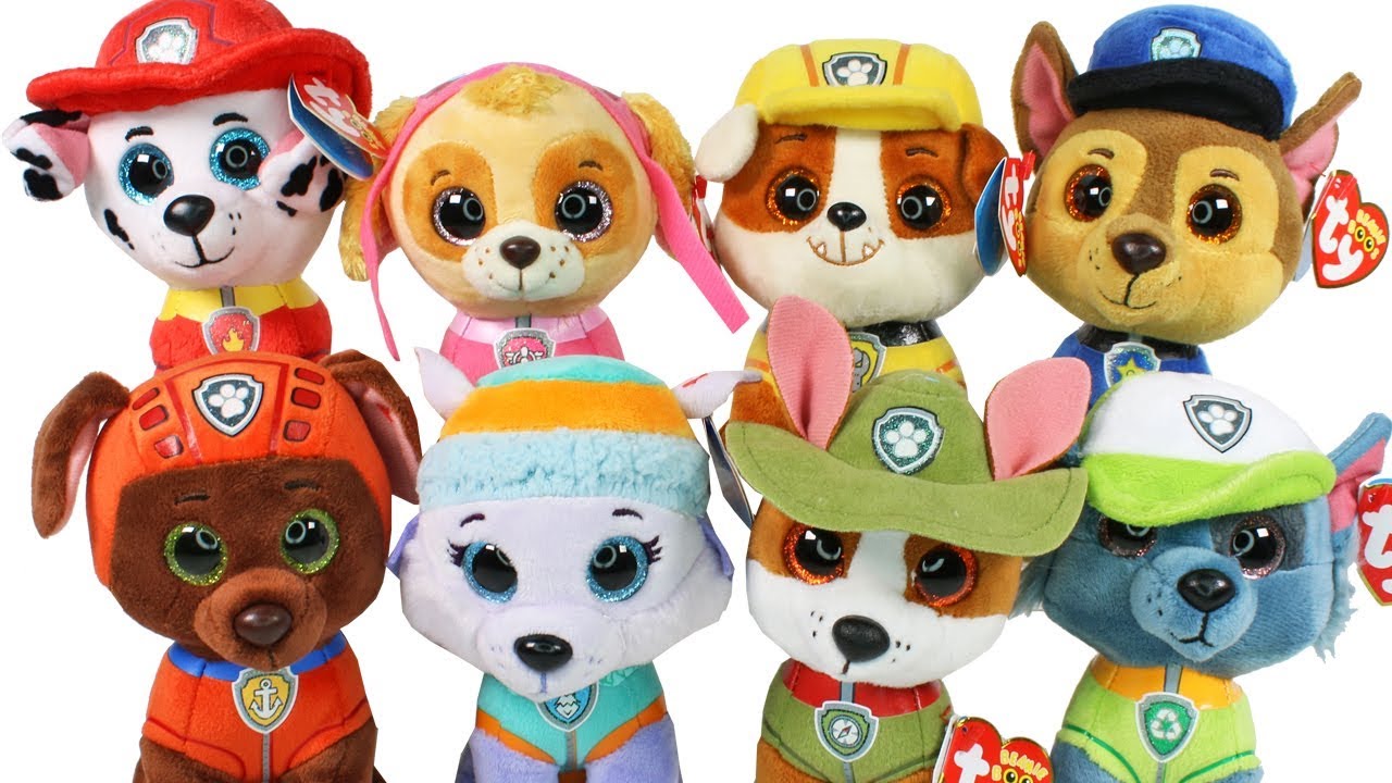 Nickelodeon Paw Patrol Beanie Boos Haul Unboxing Toy Review TY Beanie Boo Plush