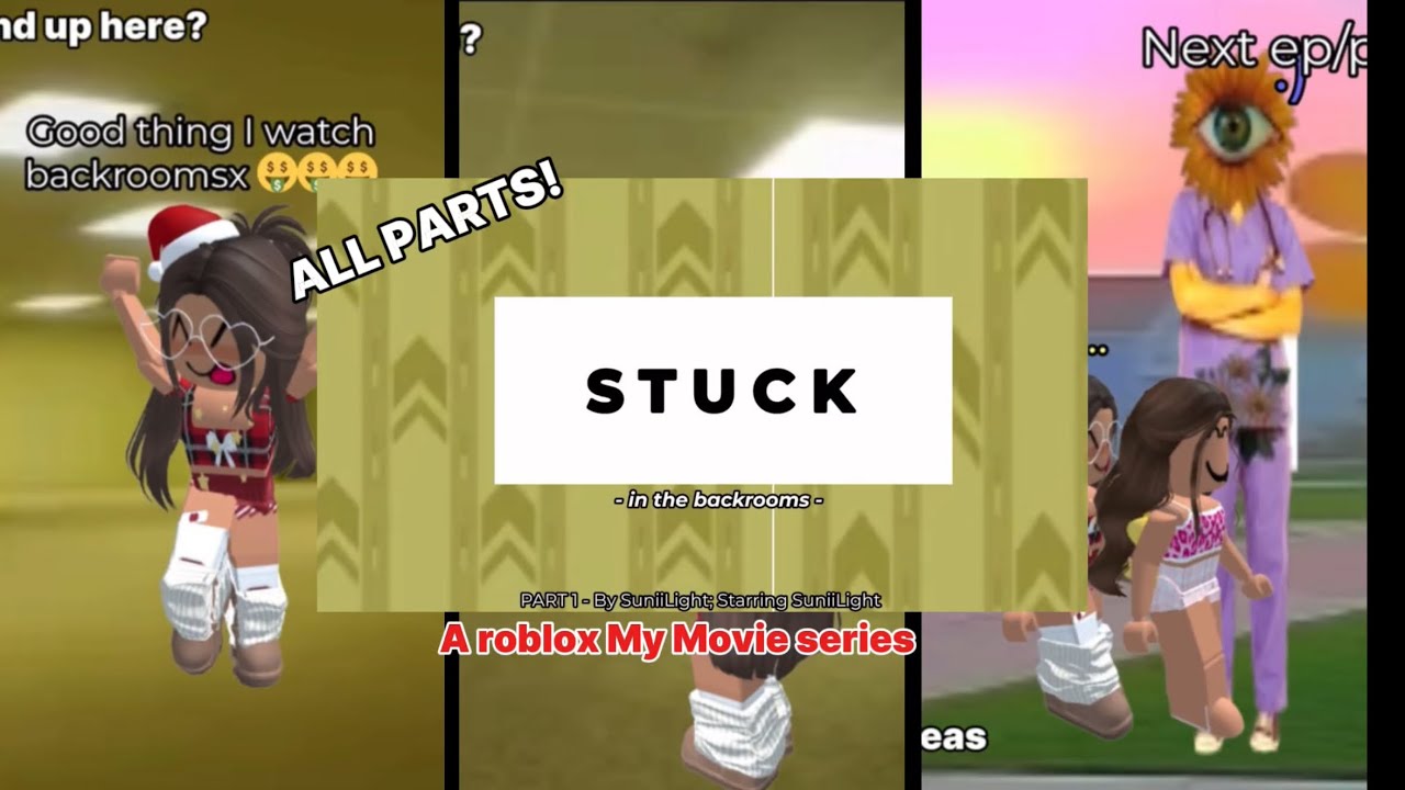 🚪🔑 STUCK - in the backrooms | A Roblox My Movie series! 🍿