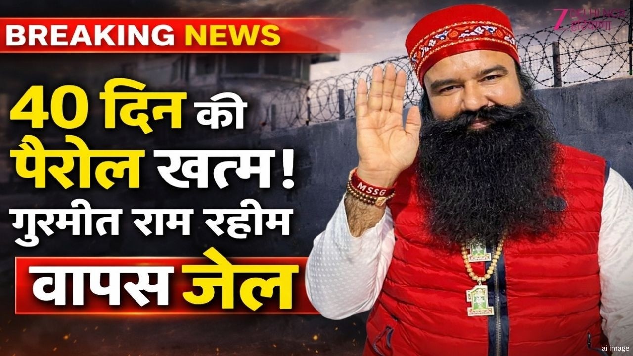 Ram Rahim Big Update : गुरमीत राम रहीम 40 दिन बाद वापस जेल, 15वीं बार पैरोल खत्म | Dera Sacha Sauda