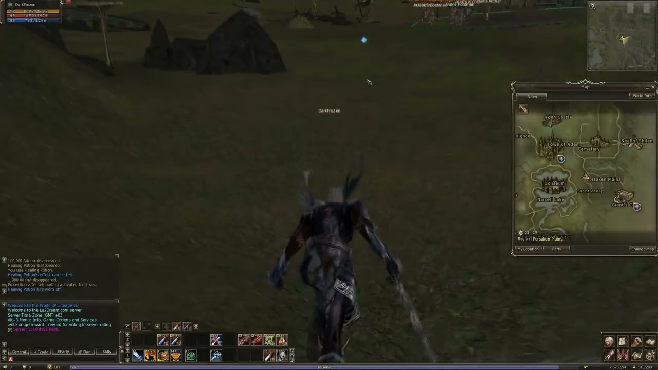 Lineage 2 Location Spot Farm spoil Mold Lubricant-Sharp Talon Tiger lvl 59