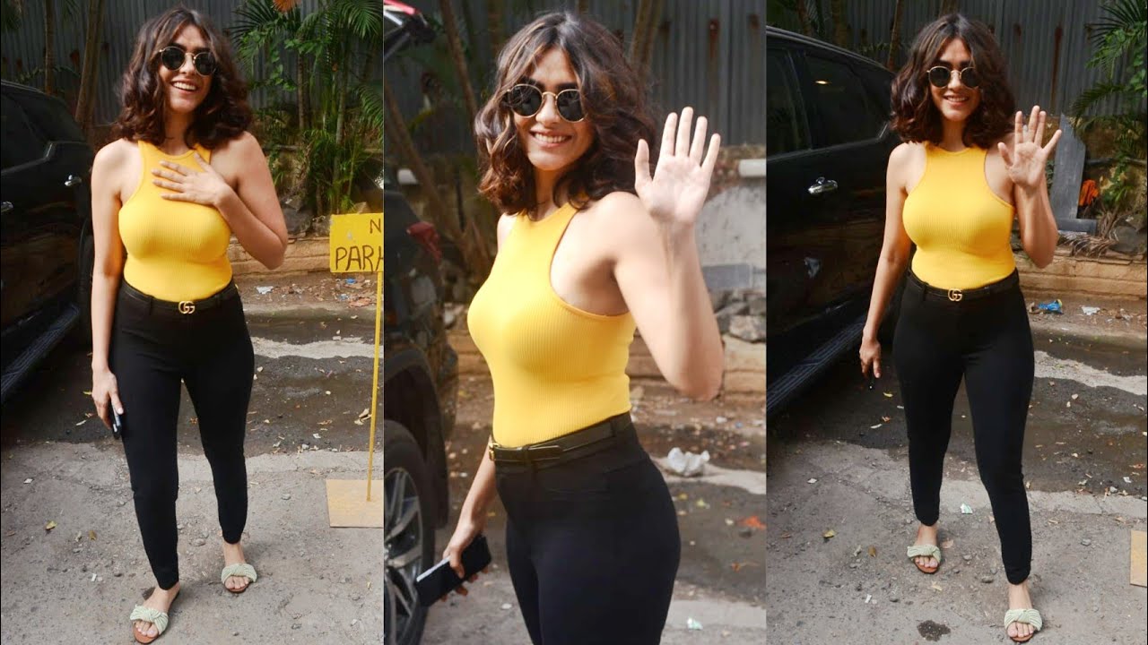 Mrunal Thakur spotted at Andheri.