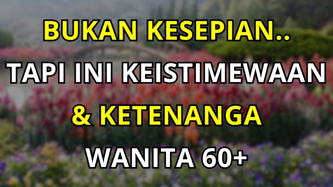 Wanita Usia 60+ yang Jarang Keluar Rumah Ternyata Lebih Istimewa dan Tenang Hidupnya
