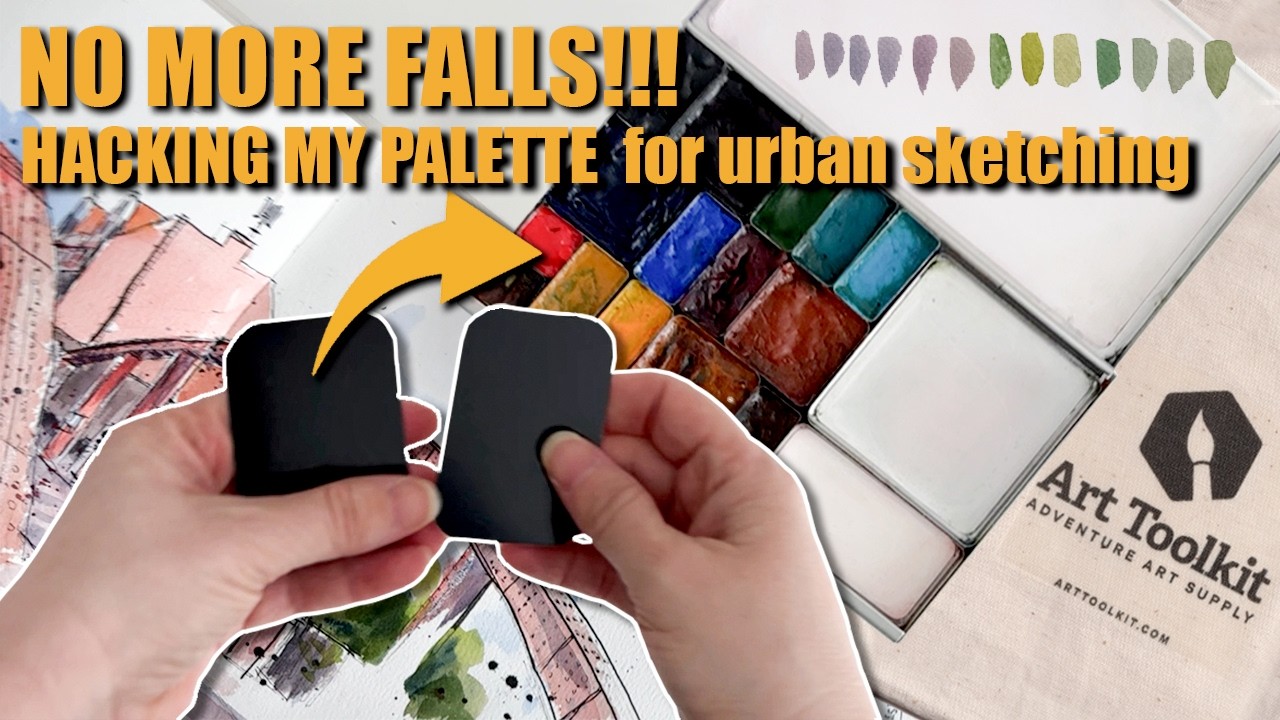 Why I modified my Art Toolkit Palette | watercolors brands and favorite mixes for greenery & shadows