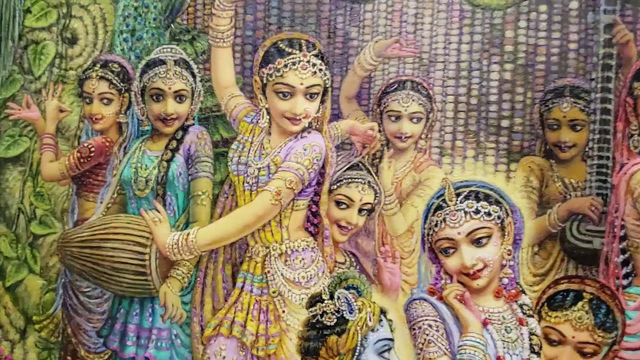 Explaining the painting 