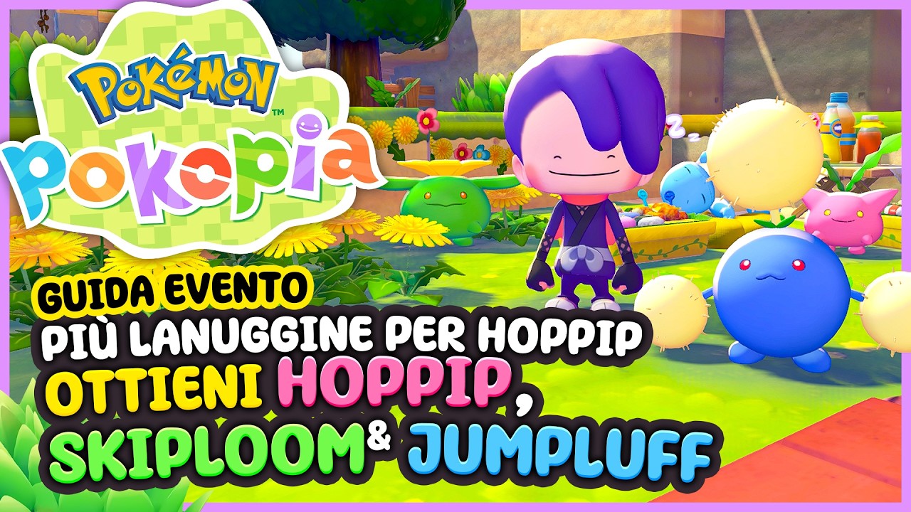 GUIDA COMPLETA EVENTO LIMITATO: più lanugine per Hoppip! - Pokémon Pokopia [ITA 4K]