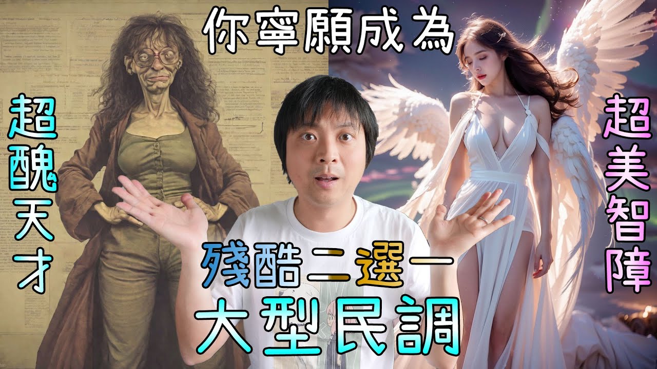 超醜天才/超美智障？1kg芫茜/1kg榴槤？結果超意外! 殘酷二選一民調結果!