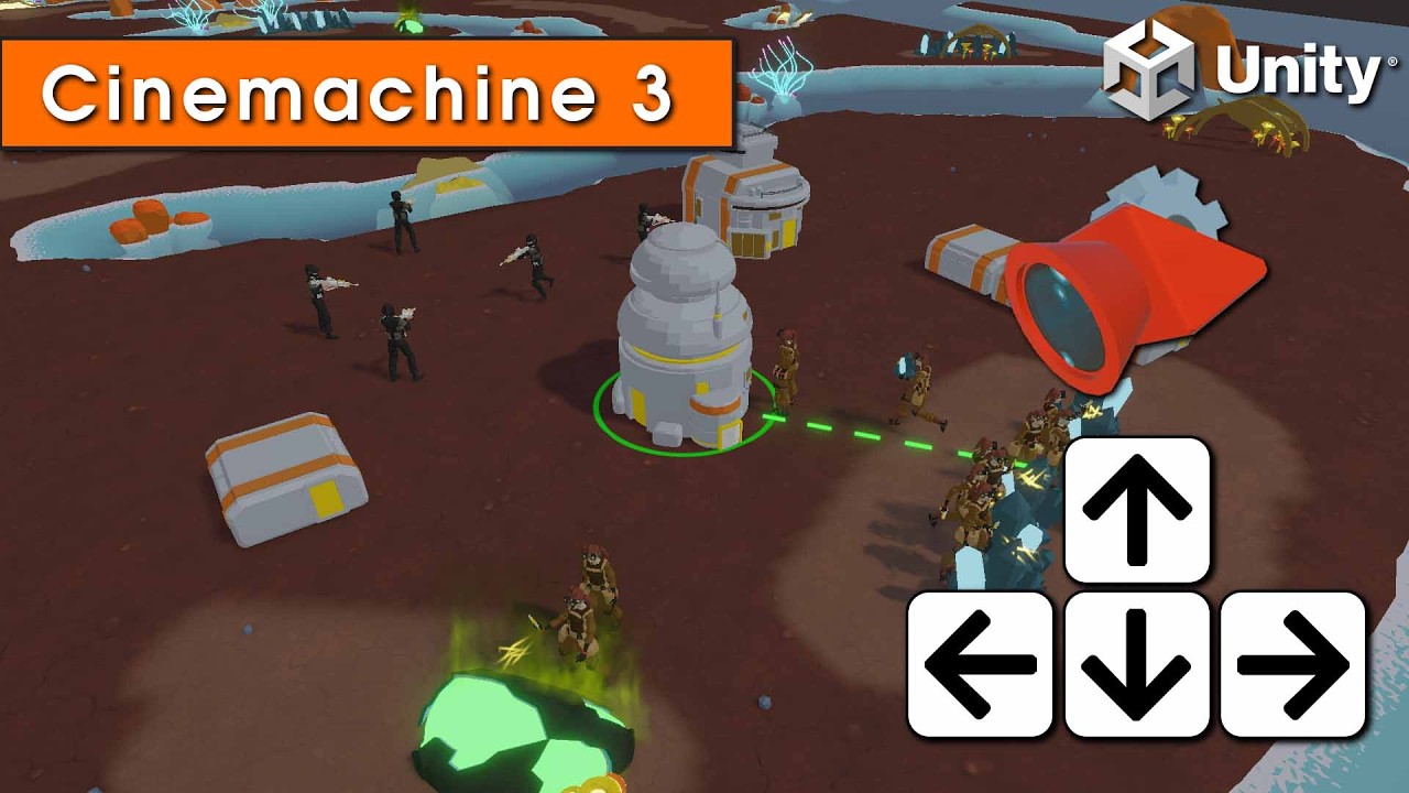 Управление камерой с помощью клавиатуры в RTS с Cinemachine 3 | Учебное пособие по Unity