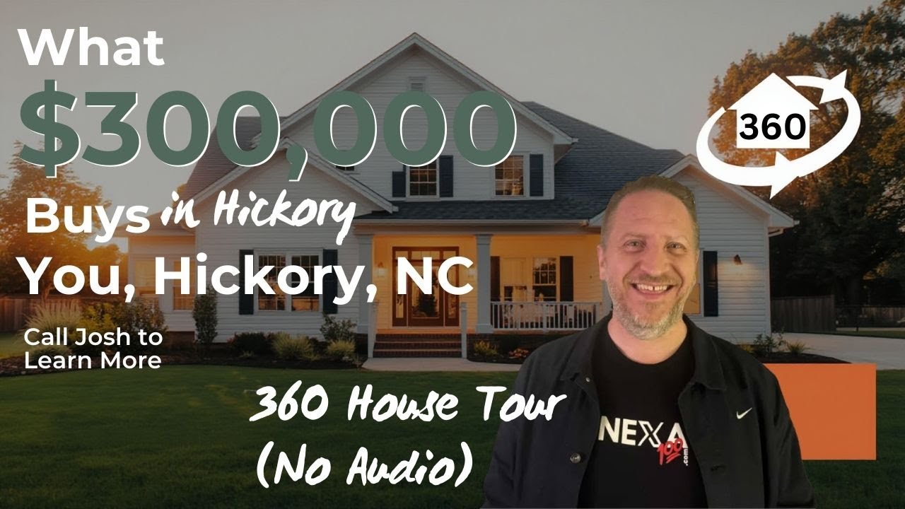 What $300,000 Buys You in Hickory, NC | 360° Home Tour (Call Josh to learn more)