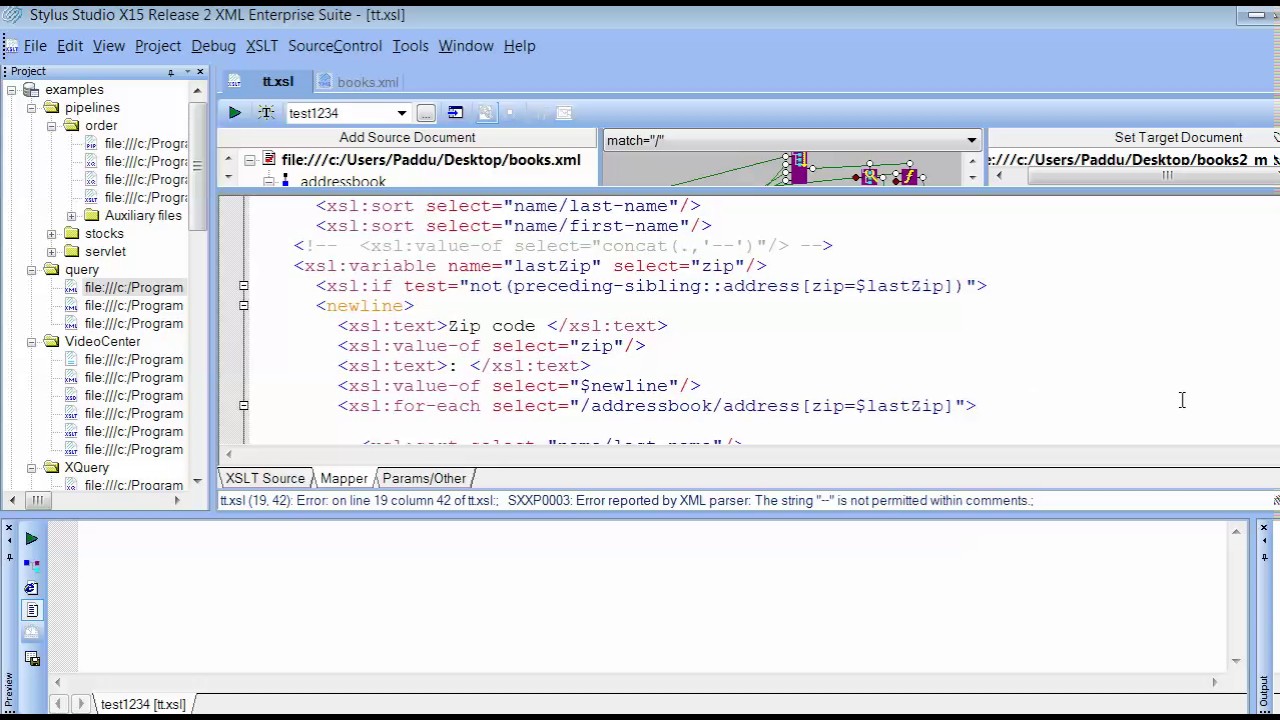 xslt with example if sort sibling variable