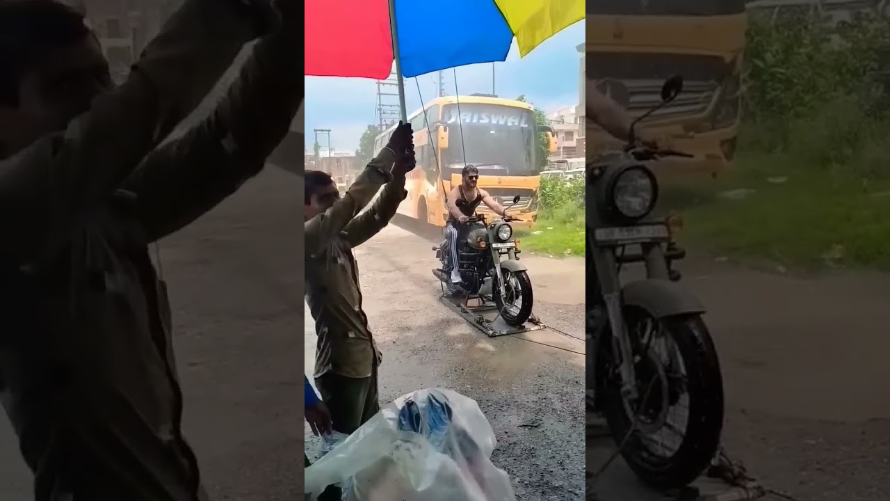 #khesarilalyadav Bullet Action Scene Shooting #khesari #khesarilal #bhojpuri