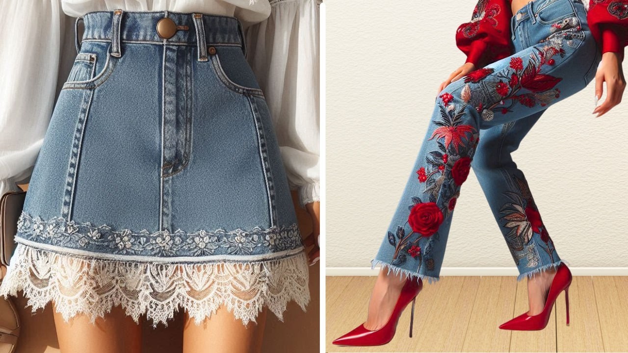 Transforme Suas Calças Jeans: 12 Ideias Incríveis de DIY e Reciclagem