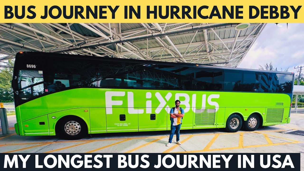 27 Hours in America’s LONGEST LUXURIOUS BUS JOURNEY with Washroom Onboard | Miami New York Road Trip