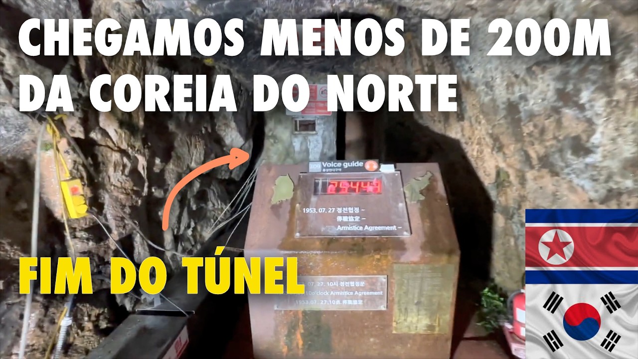 Esse túnel foi feito para a Coreia do Norte DESTRUIR a Coréia do Sul