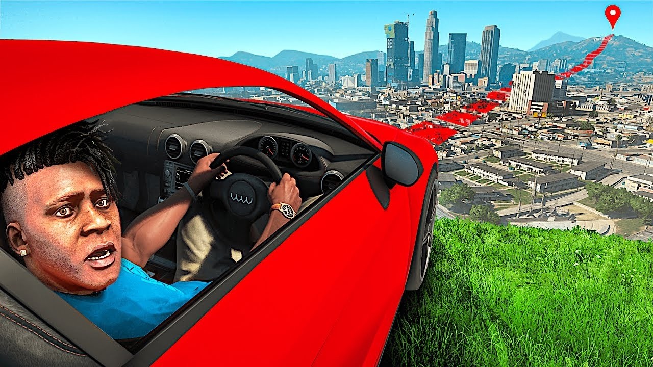 Crossing The GTA 5 Map in a Straight Line..