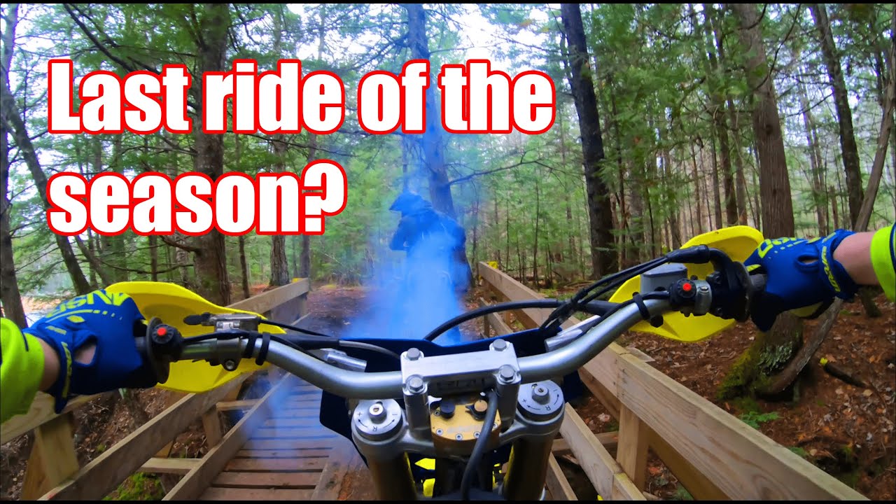 Found an air strip, Top speed on a WR 450, almost hit a tree...