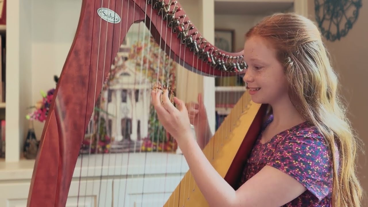 The Song of the Water Kelpie, 11-year-old harpist