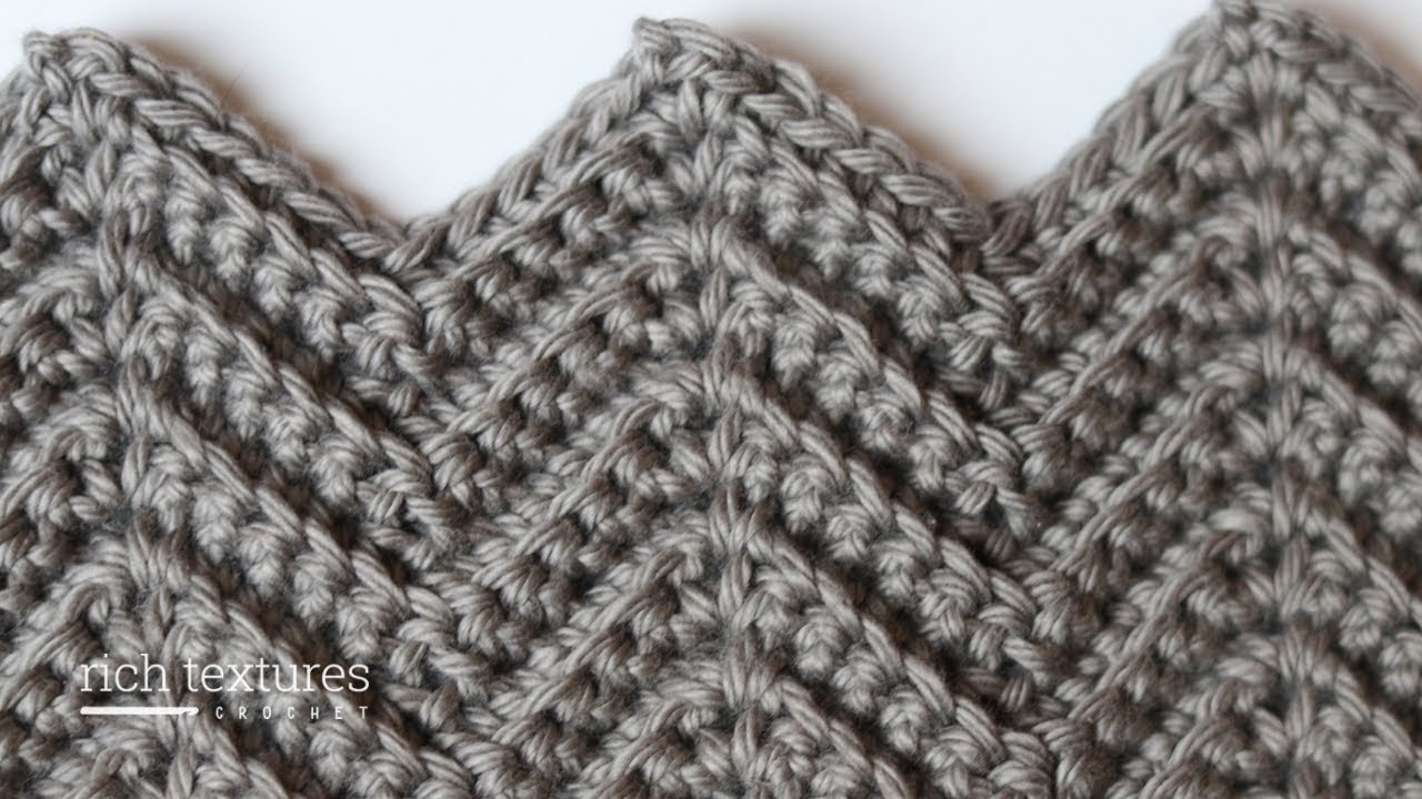 Textured Chevron Stitch | How to Crochet